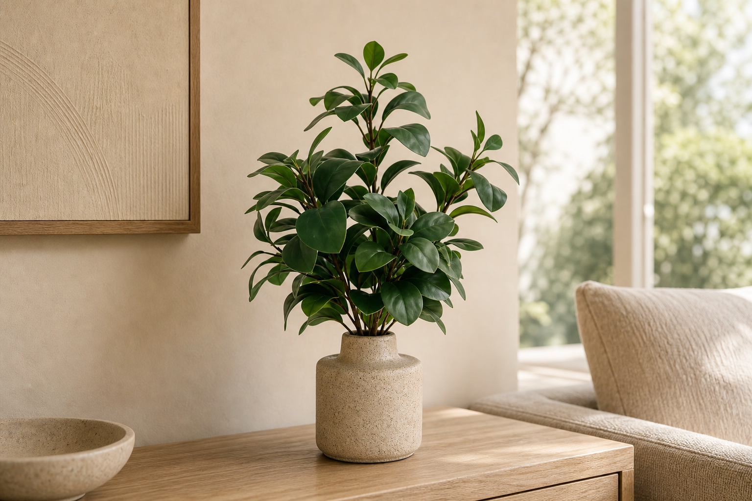 Green plants arranged as interior decoration